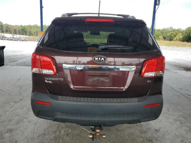 5XYKU3A64CG244976 - 2012 KIA SORENTO EX BURGUNDY photo 6