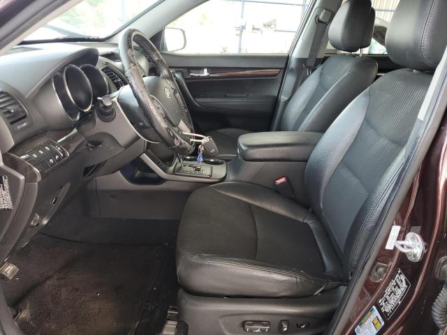 5XYKU3A64CG244976 - 2012 KIA SORENTO EX BURGUNDY photo 7