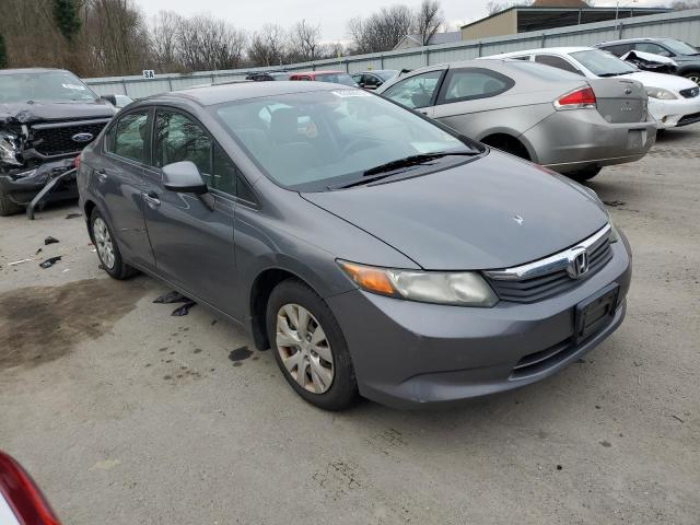 19XFB2F5XCE316911 - 2012 HONDA CIVIC LX GRAY photo 4