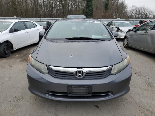 19XFB2F5XCE316911 - 2012 HONDA CIVIC LX GRAY photo 5