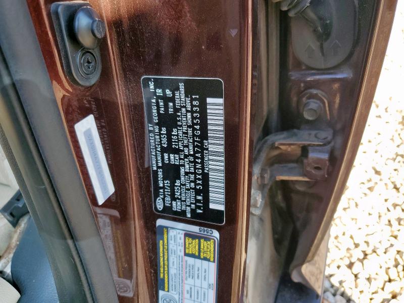 5XXGN4A77FG453381 - 2015 KIA OPTIMA EX BURGUNDY photo 13