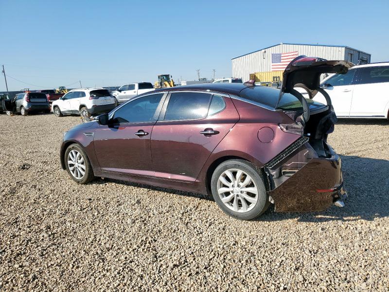 5XXGN4A77FG453381 - 2015 KIA OPTIMA EX BURGUNDY photo 2
