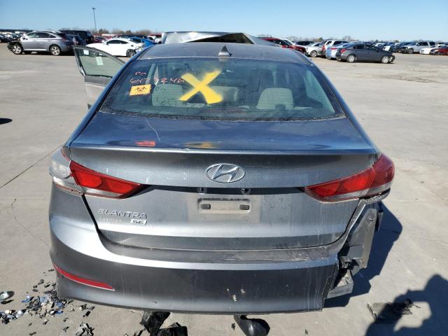 KMHD74LF0HU371518 - 2017 HYUNDAI ELANTRA SE GRAY photo 6