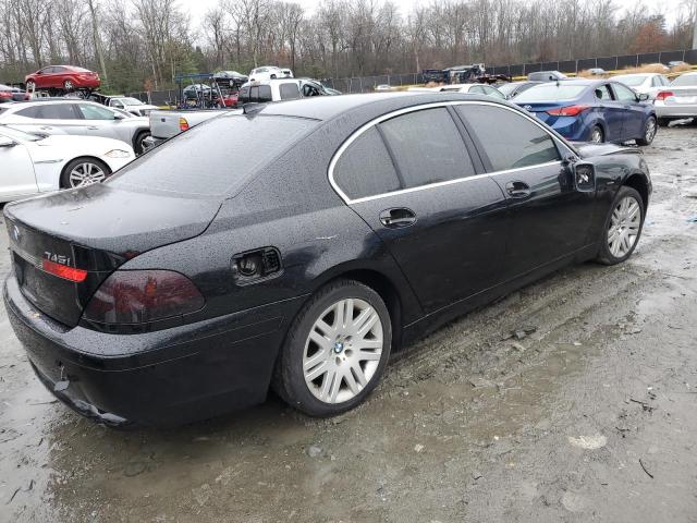 WBAGL63472DP57526 - 2002 BMW 745 I BLACK photo 3