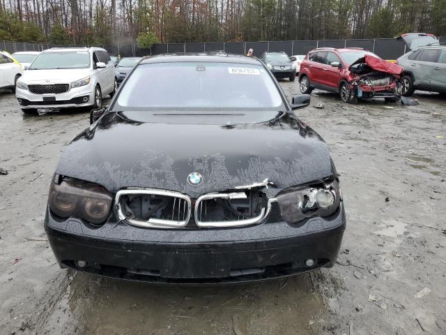 WBAGL63472DP57526 - 2002 BMW 745 I BLACK photo 5