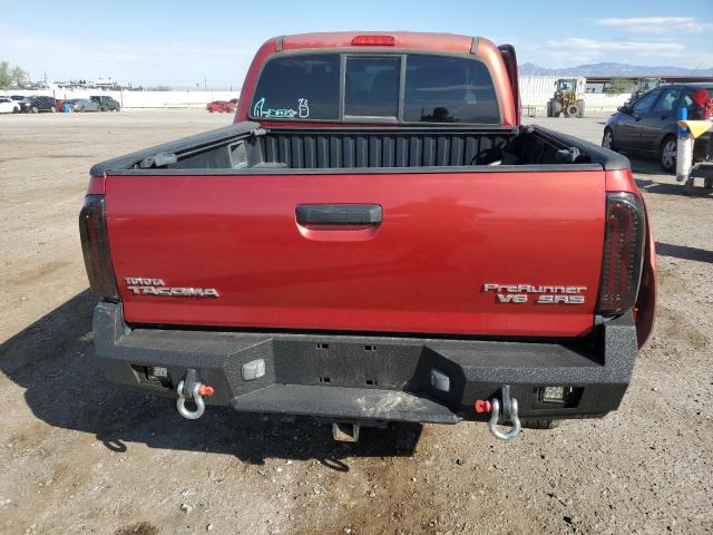 5TEJU62N18Z497771 - 2008 TOYOTA TACOMA DOUBLE CAB PRERUNNER RED photo 6