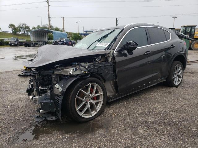 ZASFAKBNXJ7C22671 - 2018 ALFA ROMEO STELVIO TI BROWN photo 1