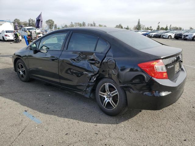 2HGFB2F5XCH609410 - 2012 HONDA CIVIC LX BLACK photo 2