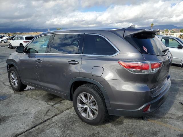 5TDKKRFH6FS043736 - 2015 TOYOTA HIGHLANDER XLE Grau Foto 2