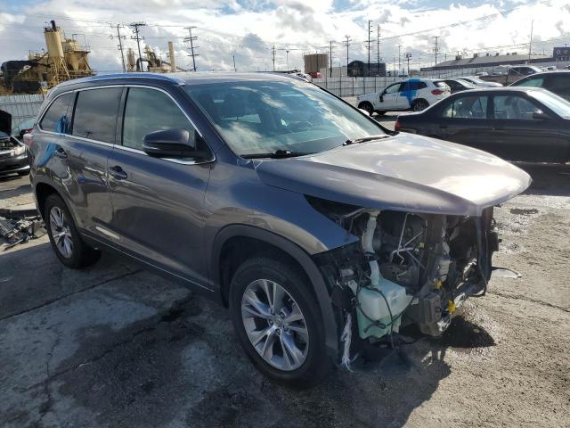 5TDKKRFH6FS043736 - 2015 TOYOTA HIGHLANDER XLE Grau Foto 4