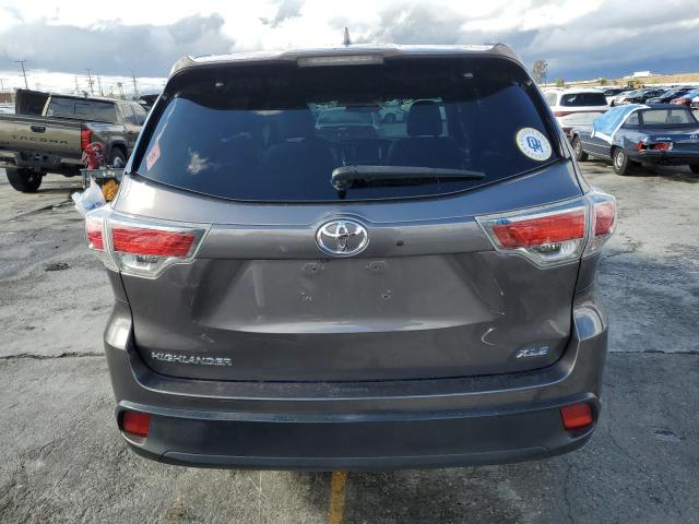 5TDKKRFH6FS043736 - 2015 TOYOTA HIGHLANDER XLE Grau Foto 6