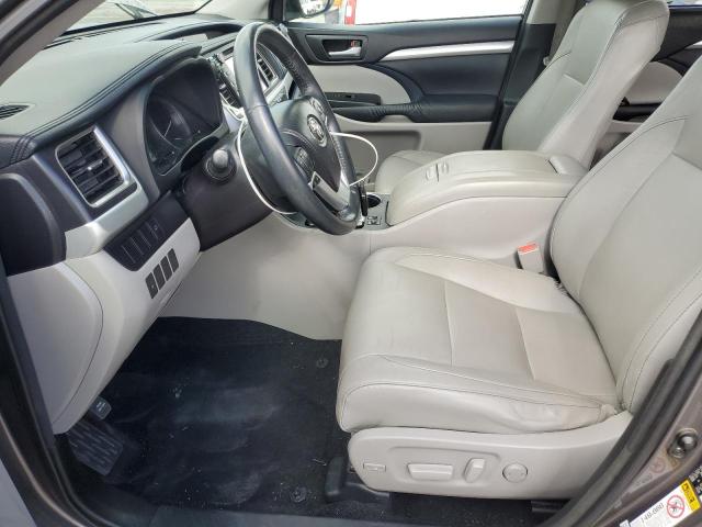 5TDKKRFH6FS043736 - 2015 TOYOTA HIGHLANDER XLE Grau Foto 7
