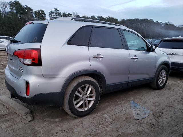 5XYKT4A67EG547360 - 2014 KIA SORENTO LX SILVER photo 3