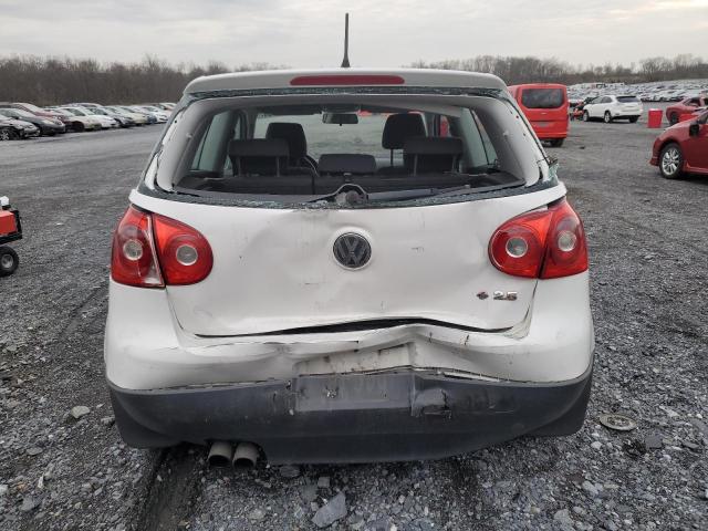 WVWAR71K37W070487 - 2007 VOLKSWAGEN RABBIT WHITE photo 6