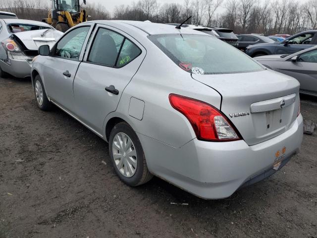 3N1CN7AP5FL931627 - 2015 NISSAN VERSA S SILVER photo 2