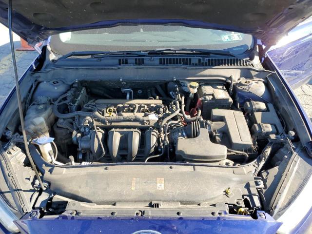 1FA6P0H72E5385522 - 2014 FORD FUSION SE BLUE photo 11