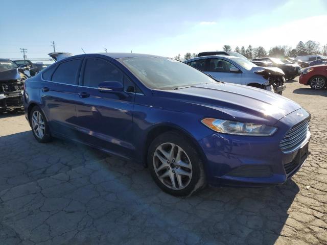 1FA6P0H72E5385522 - 2014 FORD FUSION SE BLUE photo 4