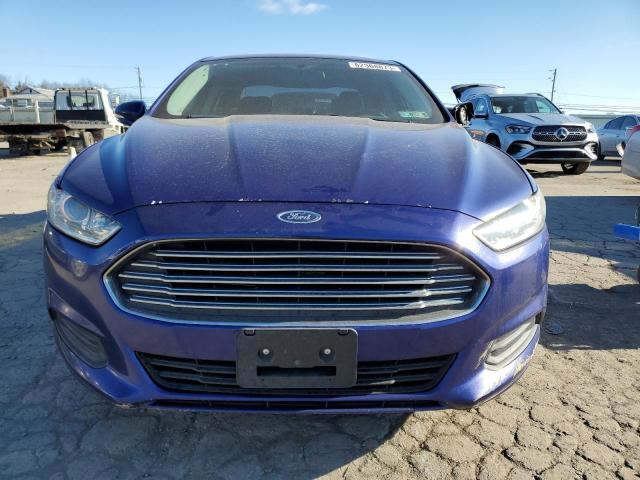 1FA6P0H72E5385522 - 2014 FORD FUSION SE BLUE photo 5