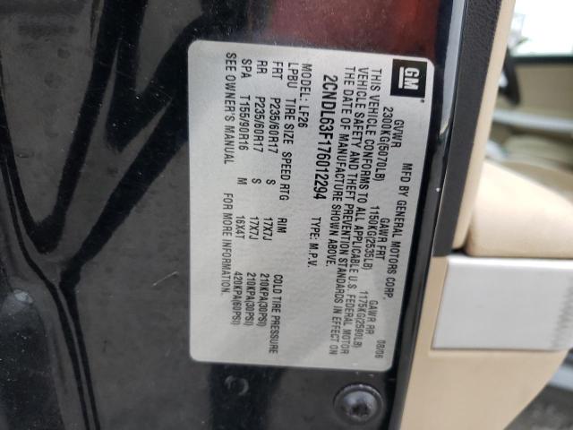 2CNDL63F176012294 - 2007 CHEVROLET EQUINOX LT BLACK photo 13