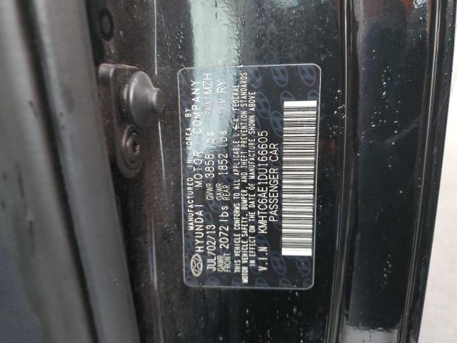 KMHTC6AE1DU166605 - 2013 HYUNDAI VELOSTER TURBO Սև լուսանկար 12