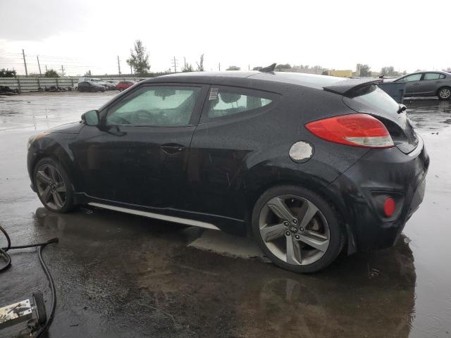 KMHTC6AE1DU166605 - 2013 HYUNDAI VELOSTER TURBO Սև լուսանկար 2