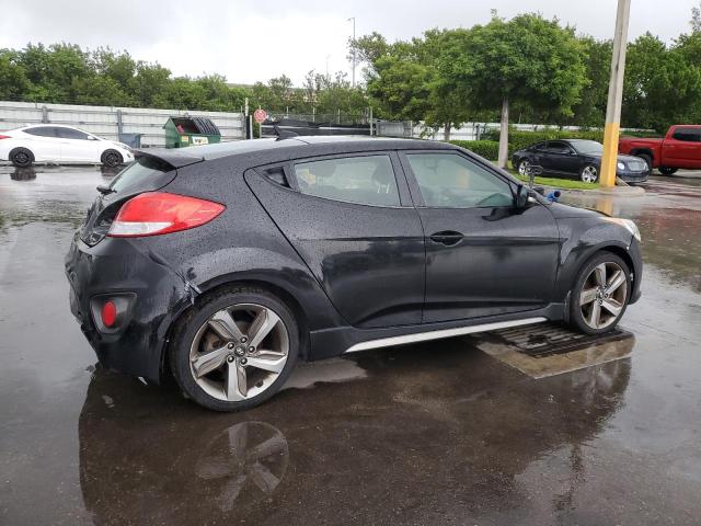 KMHTC6AE1DU166605 - 2013 HYUNDAI VELOSTER TURBO Սև լուսանկար 3