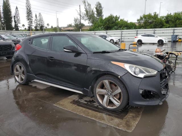 KMHTC6AE1DU166605 - 2013 HYUNDAI VELOSTER TURBO Սև լուսանկար 4