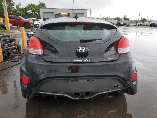 KMHTC6AE1DU166605 - 2013 HYUNDAI VELOSTER TURBO Սև լուսանկար 6