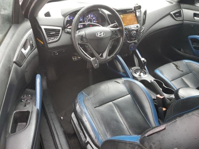 KMHTC6AE1DU166605 - 2013 HYUNDAI VELOSTER TURBO Սև լուսանկար 8