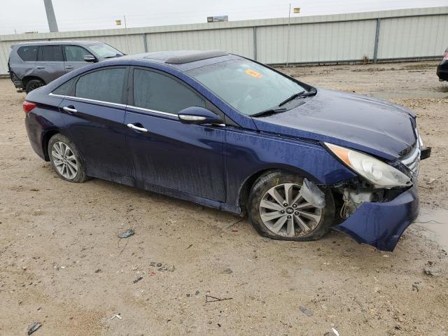 5NPEC4AB5EH899548 - 2014 HYUNDAI SONATA SE BLUE photo 4