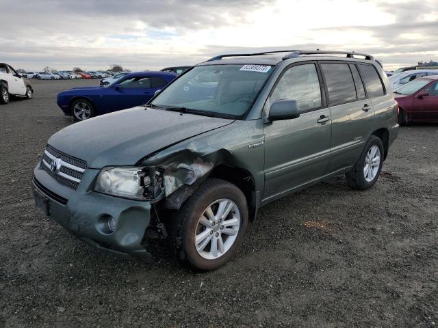 JTEEW21A370037590 - 2007 TOYOTA HIGHLANDER HYBRID GREEN photo 1