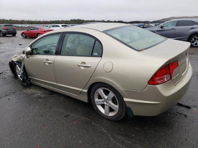 1HGFA16878L083139 - 2008 HONDA CIVIC EX GOLD photo 2