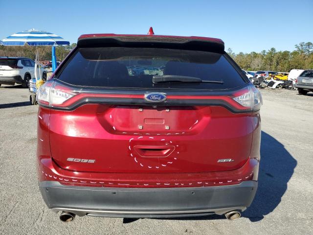 2FMPK3J80HBB25178 - 2017 FORD EDGE SEL RED photo 6