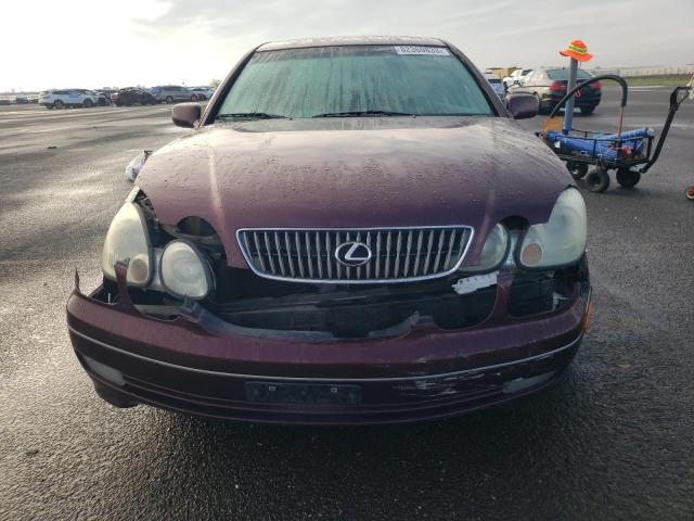 JT8BD69S910121579 - 2001 LEXUS GS 300 BURGUNDY photo 5