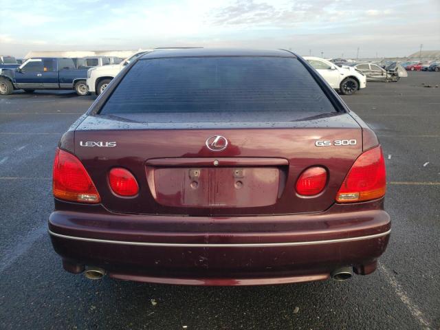 JT8BD69S910121579 - 2001 LEXUS GS 300 BURGUNDY photo 6