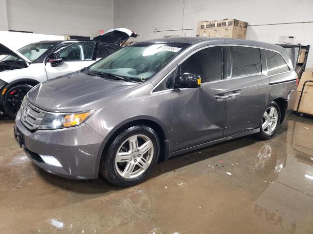 5FNRL5H90CB124709 - 2012 HONDA ODYSSEY TOURING GRAY photo 1