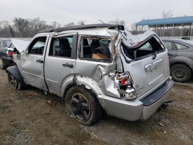 1D8GU58K48W238997 - 2008 DODGE NITRO SLT SILVER photo 2