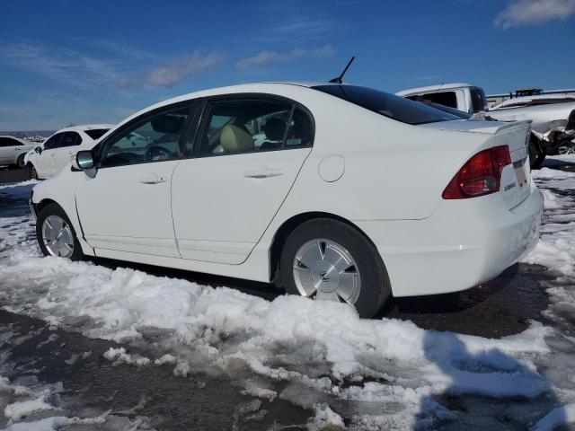 JHMFA36218S001917 - 2008 HONDA CIVIC HYBRID WHITE photo 2