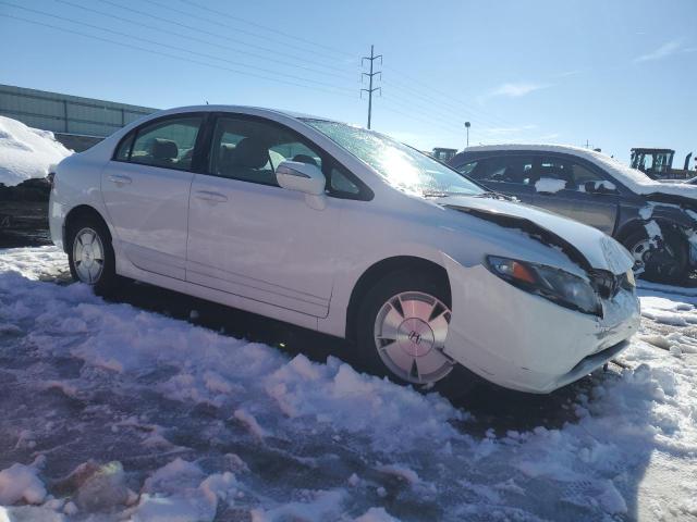 JHMFA36218S001917 - 2008 HONDA CIVIC HYBRID WHITE photo 4