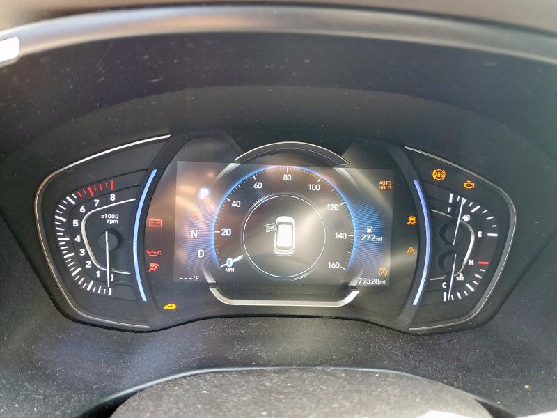 5NMS33AD1KH008467 - 2019 HYUNDAI SANTA FE SEL رمادي صورة 9