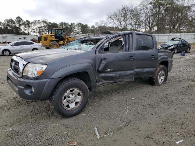 3TMLU4ENXBM062101 - 2011 TOYOTA TACOMA DOUBLE CAB GRAY photo 1