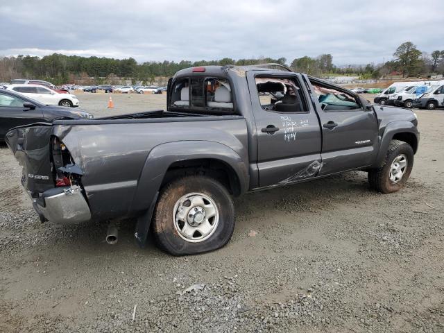 3TMLU4ENXBM062101 - 2011 TOYOTA TACOMA DOUBLE CAB GRAY photo 3