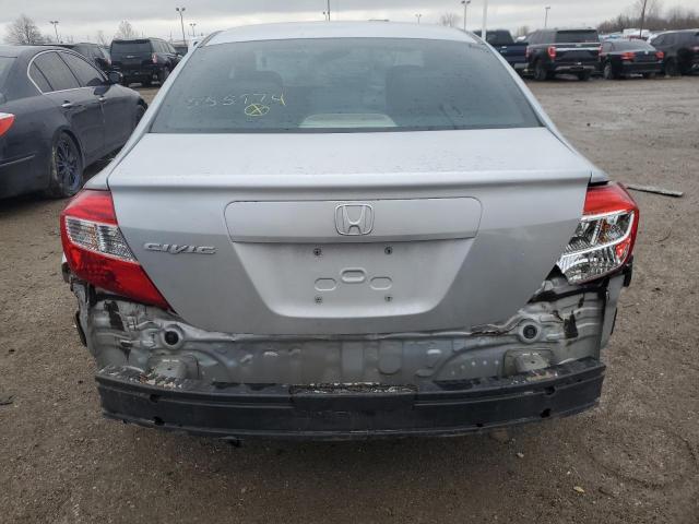 2HGFB2F54CH555974 - 2012 HONDA CIVIC LX SILVER photo 6