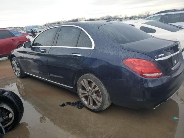 55SWF4KB9FU012834 - 2015 MERCEDES-BENZ C 300 4MATIC BLUE photo 2