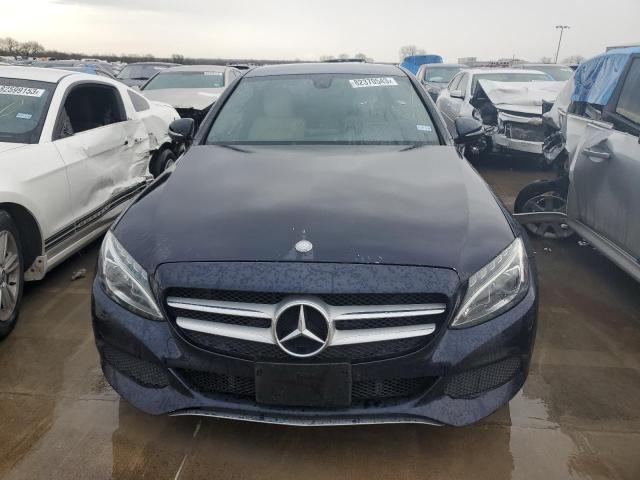 55SWF4KB9FU012834 - 2015 MERCEDES-BENZ C 300 4MATIC BLUE photo 5