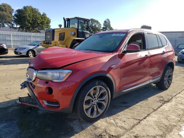 5UXWX9C59H0T06920 - 2017 BMW X3 XDRIVE28I RED photo 1