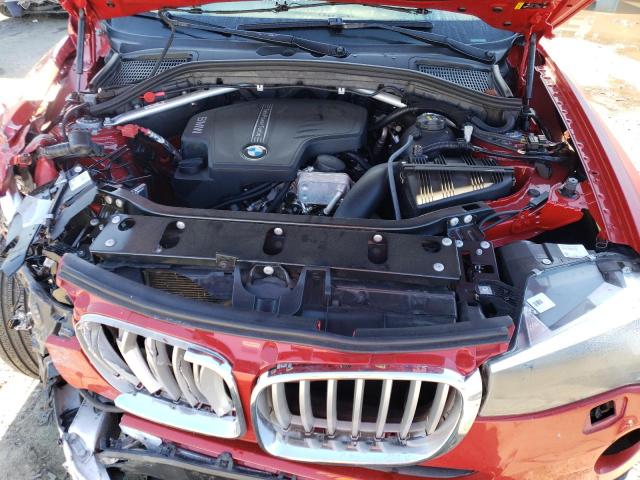 5UXWX9C59H0T06920 - 2017 BMW X3 XDRIVE28I RED photo 11