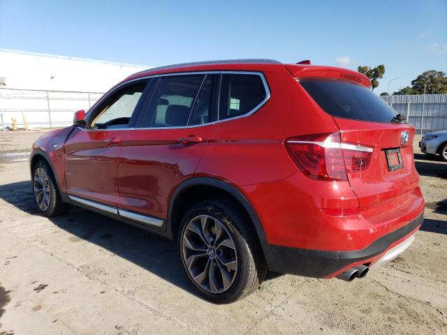 5UXWX9C59H0T06920 - 2017 BMW X3 XDRIVE28I RED photo 2