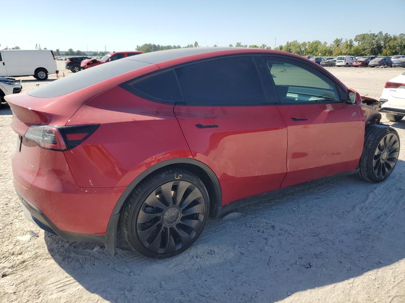 7SAYGAEE4PF661036 - 2023 TESLA MODEL Y Rojo foto 3