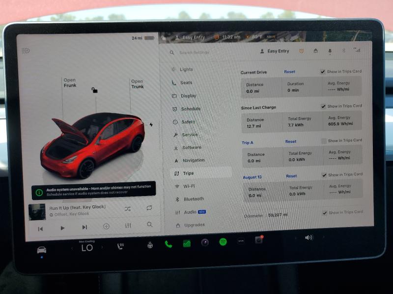 7SAYGAEE4PF661036 - 2023 TESLA MODEL Y Rojo foto 9